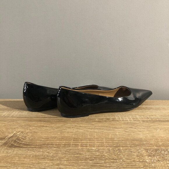 Sam Edelman Wanda Womens Size 8.5M Black Patent Leather Pointed Toe Flats - Picture 3 of 11